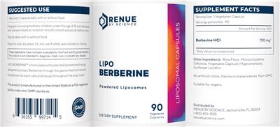 Lipo Berberine label