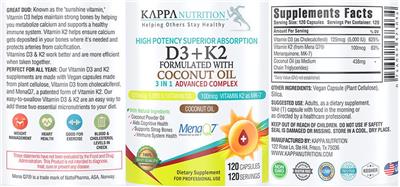 D3 + K2 3 in 1 Advanced Complex label