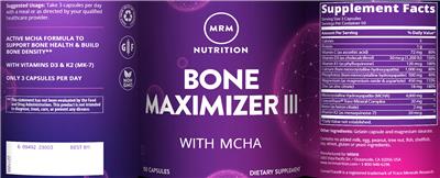 Bone Maximizer III label