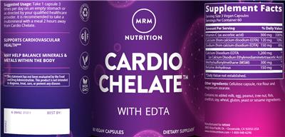 Cardio Chelate label