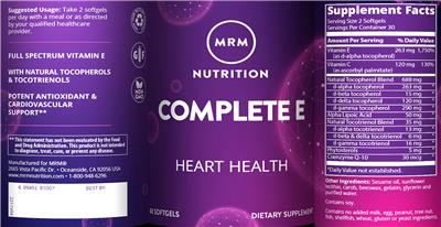 Complete E label