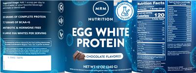 Egg White Protein Chocolate Flavored label