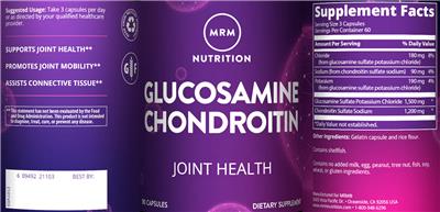 Glucosamine Chondroitin label