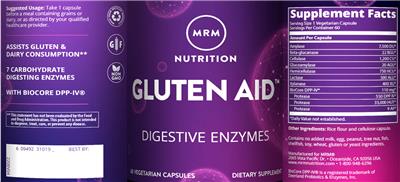 Gluten Aid label