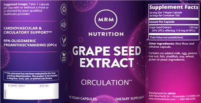 Grape Seed Extract label