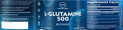 L-Glutamine 500 label