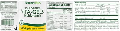 Children's Vita-Gels Multivitamin label