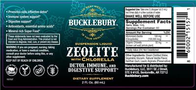 Suspension Liquid Zeolite with Chlorella label