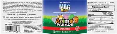 MagKidz Natural Cherry Flavor label