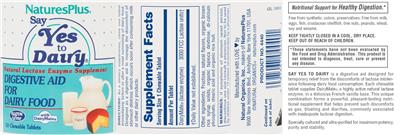 Say Yes to Dairy label