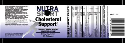 Cholesterol Support label