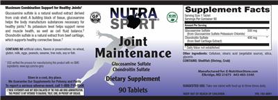 Joint Maintenance label