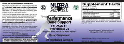 Performance Bone Support label
