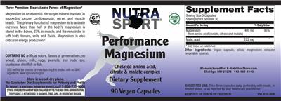 Performance Magnesium label