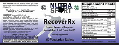 RecoverRx label