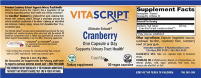 Cranberry label