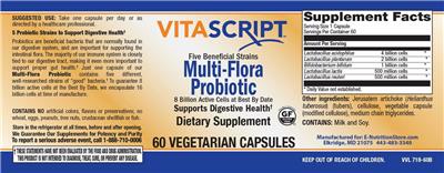 Multi-Flora Probiotic label