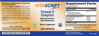 Vitamin C Complete label