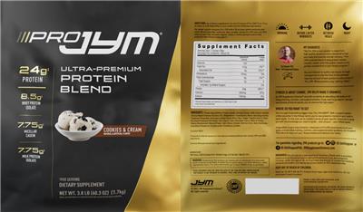 Pro JYM Cookies & Cream label