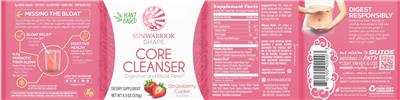Core Cleanser Strawberry Cooler Flavor label