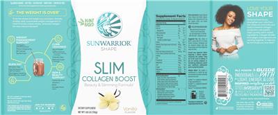 Slim Collagen Boost Vanilla Flavor label