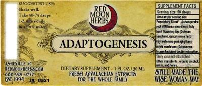 Adaptogenesis label