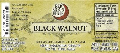Black Walnut label