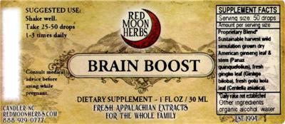 Brain Boost label