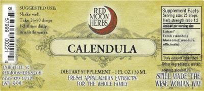 Calendula label