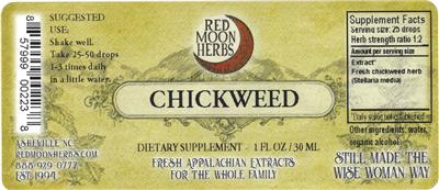 Chickweed label