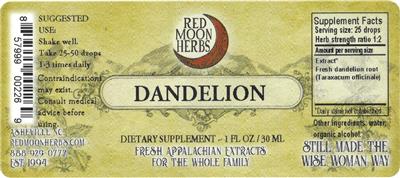 Dandelion label