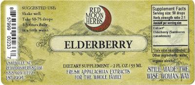 Elderberry label