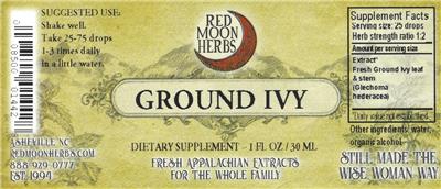 Ground Ivy label