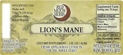 Lion's Mane label