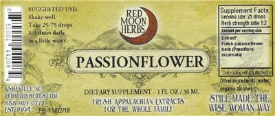Passionflower label