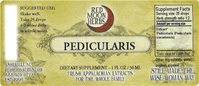 Pedicularis label