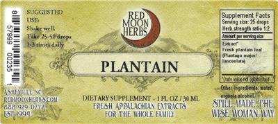 Plantain label