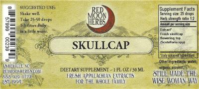 Skullcap label