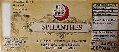 Spilanthes label