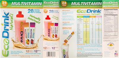 Multivitamin Peach Mango label
