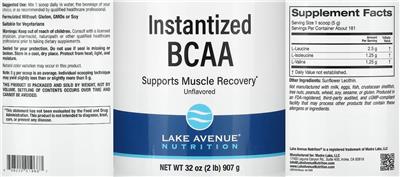 Instantized BCAA Unflavored label