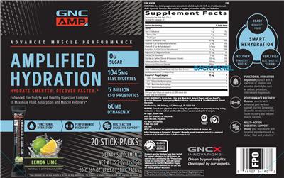 Amplified Hydration Lemon Lime label