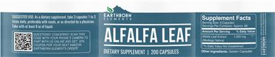 Alfalfa Leaf label