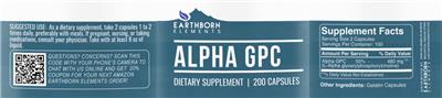Alpha GPC label