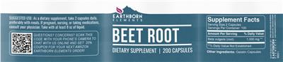 Beet Root label