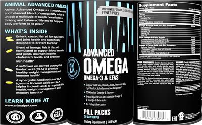 Animal Advanced Omega label