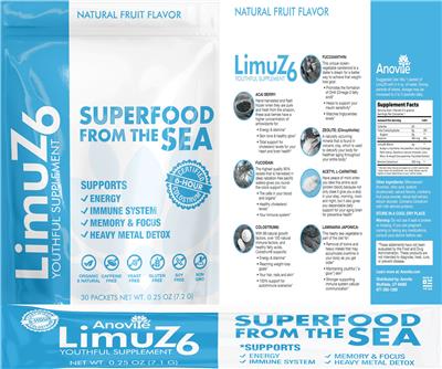 Limuzu 6 Natural Fruit Flavor label