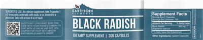 Black Radish label