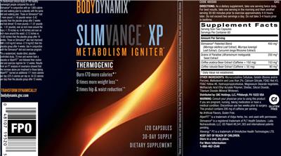 Slimvance XP label