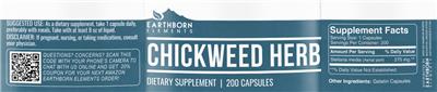 Chickweed Herb label